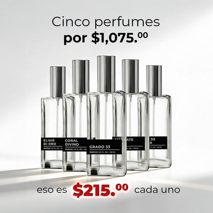 Arma tu Set de 5 Fragancias (30ml)