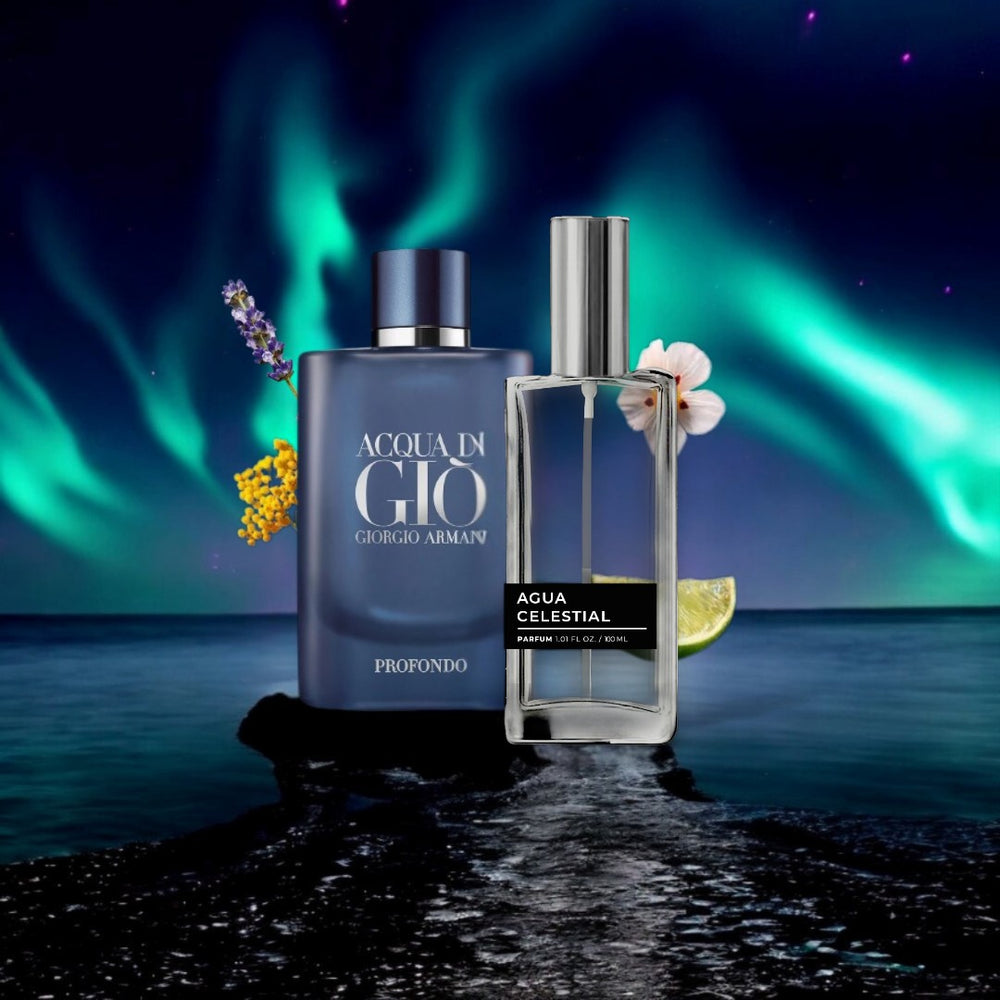 Agua Celestial (Inspirado en Acqua Di Gio Profondo Giorgio Armani) .